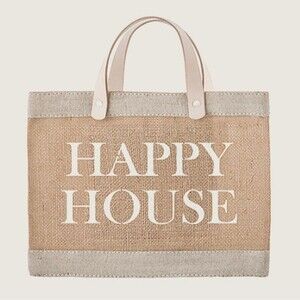 Santa Barbara Design Studio Happy House Tote - Tan and Cream